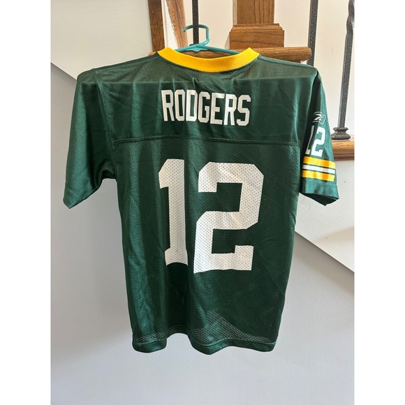 reebok Green Bay packers jersey rodgers youth medium - Picture 5 of 5